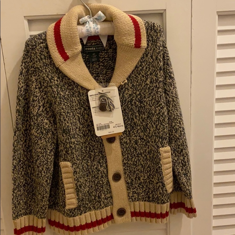 Boys button up sweater 4t